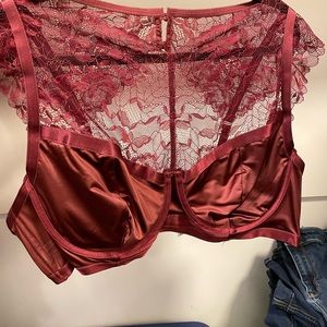 Torrid satin and lace bra